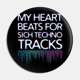 Techno Tshirt Ladies Sick Techno Pin