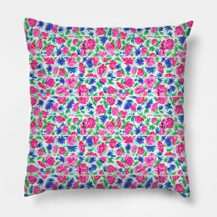 Cute paint flowers pattern Pillow