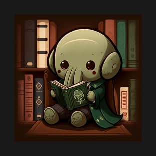 Chibi Cthulhu says "Reading is good for the soul" T-Shirt