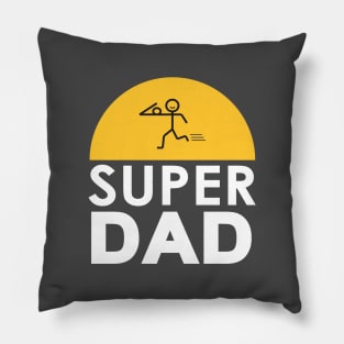 Super Dad Father Daddy Holiday Funny Gifts T-Shirt Pillow