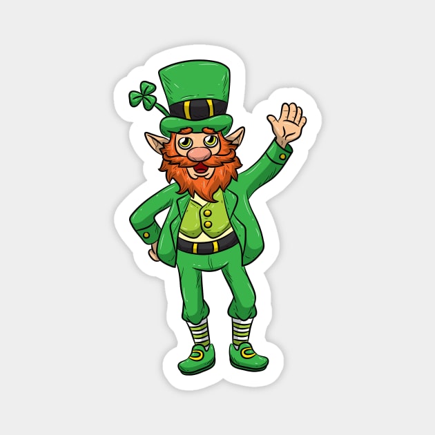 Cute Irish Leprechaun St Patricks Day Magnet by fizzyllama