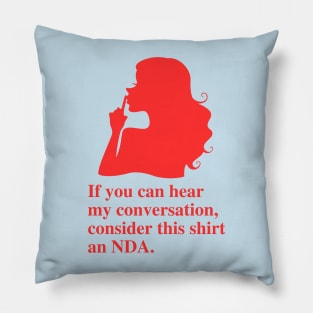 Non-disclosure agreement Pillow