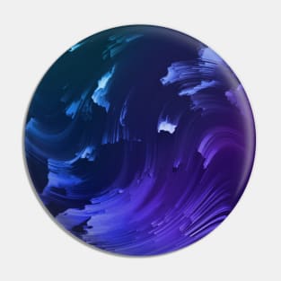 Purple Ocean Waves Calm Surfer Ombre Pin