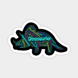 Lesen lernen mit einem Triceratops Dinosaurierer Magnet