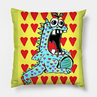 Dinosaur of Love 3 Pillow