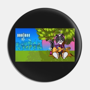 Guitarist Skunk In The Park Pin