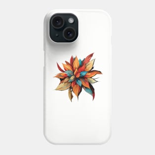 abstract colorful flower Phone Case