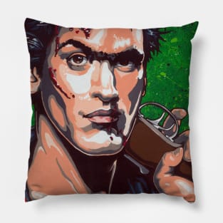 Ash from The Evil Dead GROOVY version Pillow