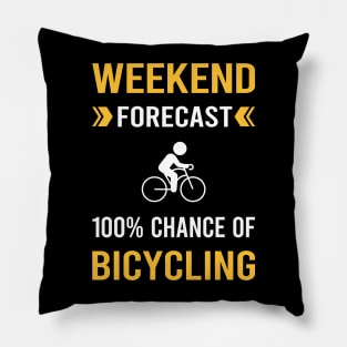 Weekend Forecast Bicycling Bicycle Bicyclist Cycling Cycle Cyclist Pillow