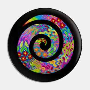 Psychedelic Spiral Pin