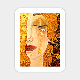 Golden Tears by Anne-Marie Zilberman Art Print Freya’s Tears Inspired by Gustav Klimt 1900s Magnet