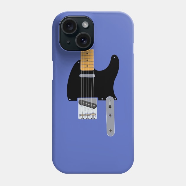 American Vintage Electric Guitar - rockstar swag Phone Case by BrederWorks