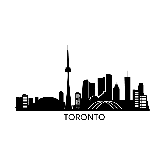 Toronto Skyline by Elenia Design