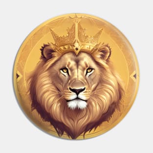 Regal Lion with Crown no.10 Pin