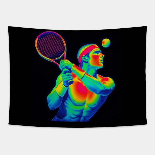 Thermal Image - Sport #60 Tapestry by The Black Panther