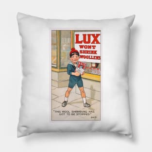 Victorian Lux soap advertisement Pillow