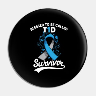 In This Family No One Fights Alone Diabetes Awareness Pin