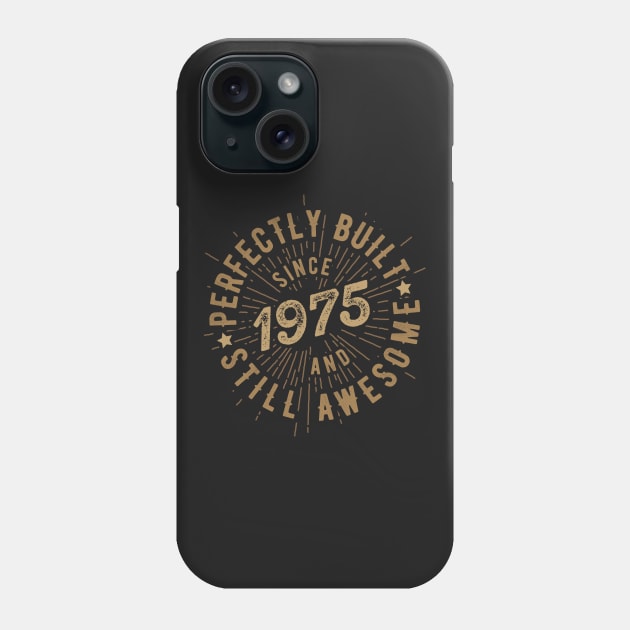 Born in 1975 T Shirt Phone Case by cowyark rubbark