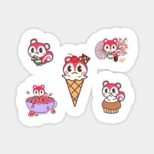 Poppy sticker pack Magnet