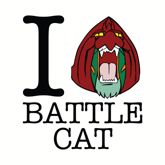 I Love Battle Cat Masters Of Universe by Rebus28