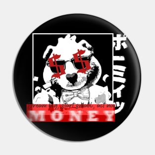 money teddy Pin