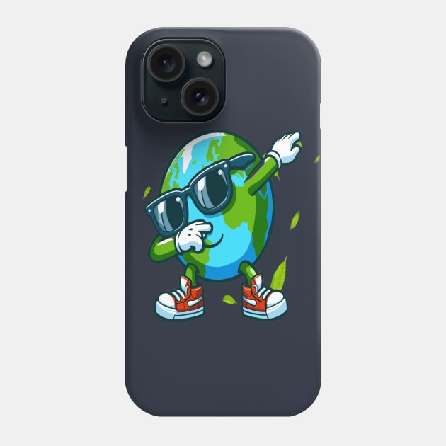 earth day 2024 funny earth Dabbing Phone Case by WOLVES STORE