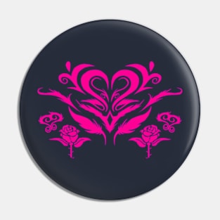 Hearts and Roses Pin