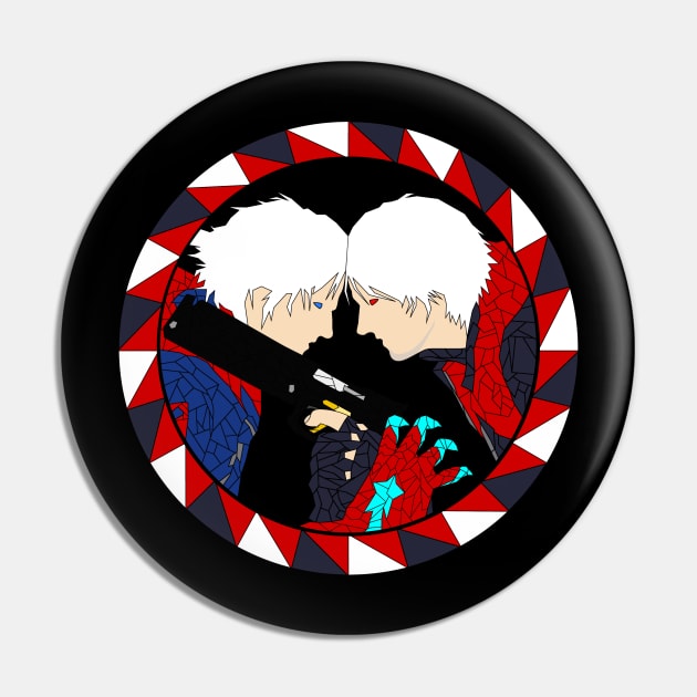 Devil May Cry Stained Glass Pin by Dori