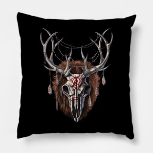 Wendigo Skull Pillow