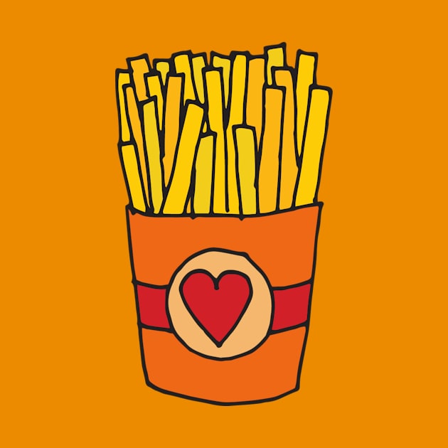 Fry Day I'm in Love | French Fries in a Heart Box by gloobella