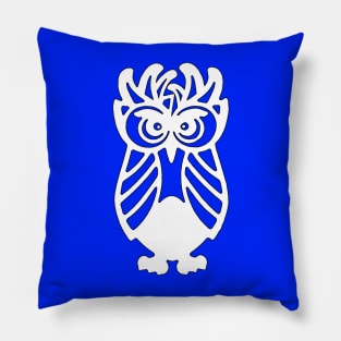 White Owl bad hair day Pillow