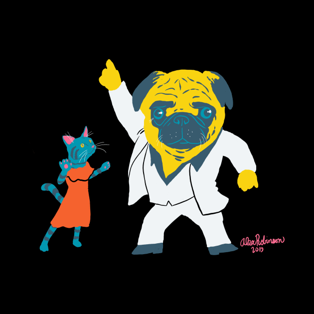 Disco Pug by AlexRobinsonStuff