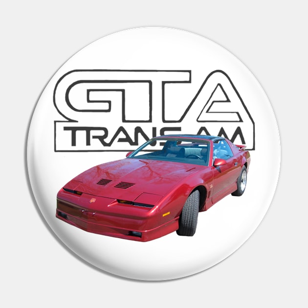 1989 Pontiac Firebird Trans AM GTA Pin by Permages LLC