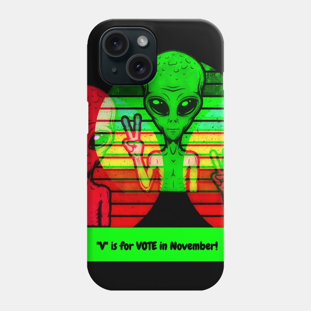 "V" is for VOTE in November Phone Case by PersianFMts