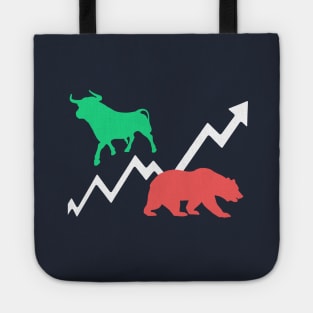 Bears vs Bulls Stock Market Day Trader Tote