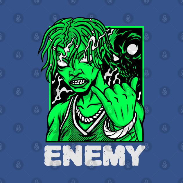 Enemy alien design - Enemy - T-Shirt