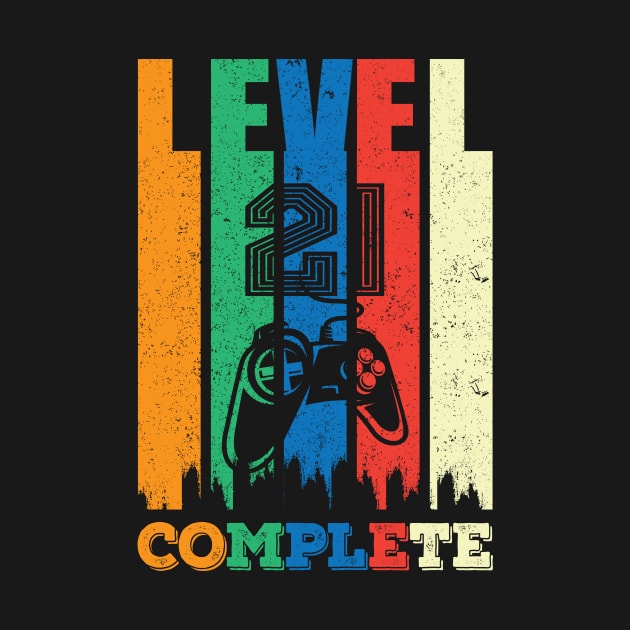 21th Birthday Level 21 Complete Cheers Gamer Gift by SinBle