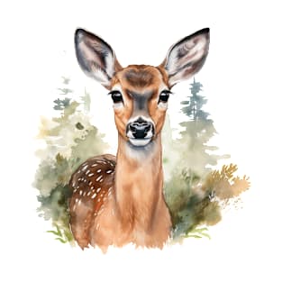 Watercolor Doe 1 T-Shirt