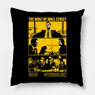 the wolf of wall street grunge Pillow