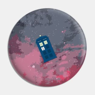 Dr Who Tardis Red Galaxy Pin