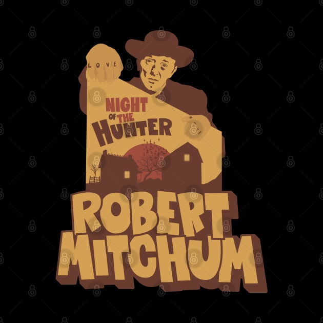 The Night of the Hunter- Robert Mitchum by Boogosh