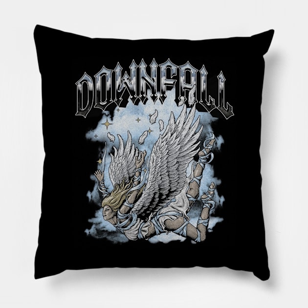 DOWNFALL Pillow by artcuan