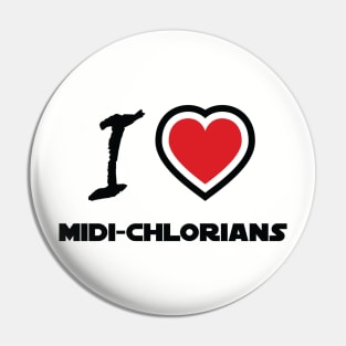 I Heart Midi-Chlorians Pin