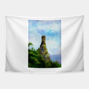 Lonely tower Tapestry