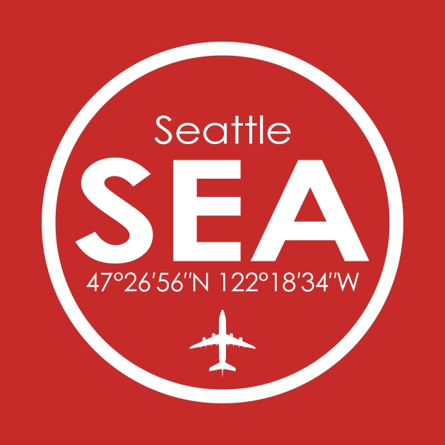 SEA, Seattle-Tacoma International Airport by Fly Buy Wear