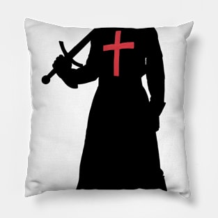 Crusader Silhouette Pillow