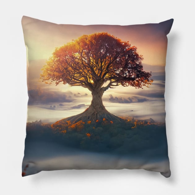 The sacred tree Pillow by psychoshadow