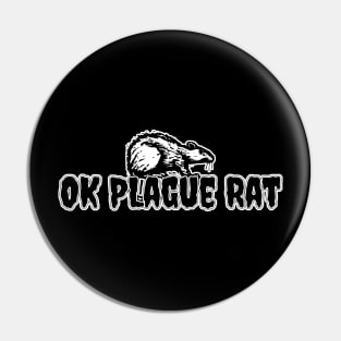 OK Plague Rat Lone Rat Pin