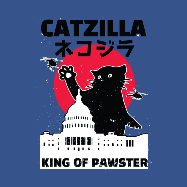 Catzilla - King Of Pawster by JFDesign123