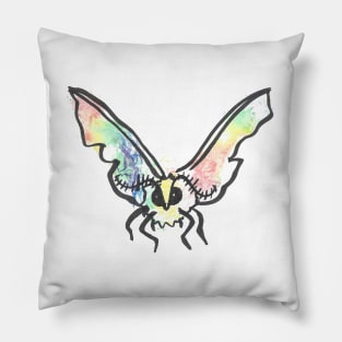 Watercolor Pride Moth Pillow